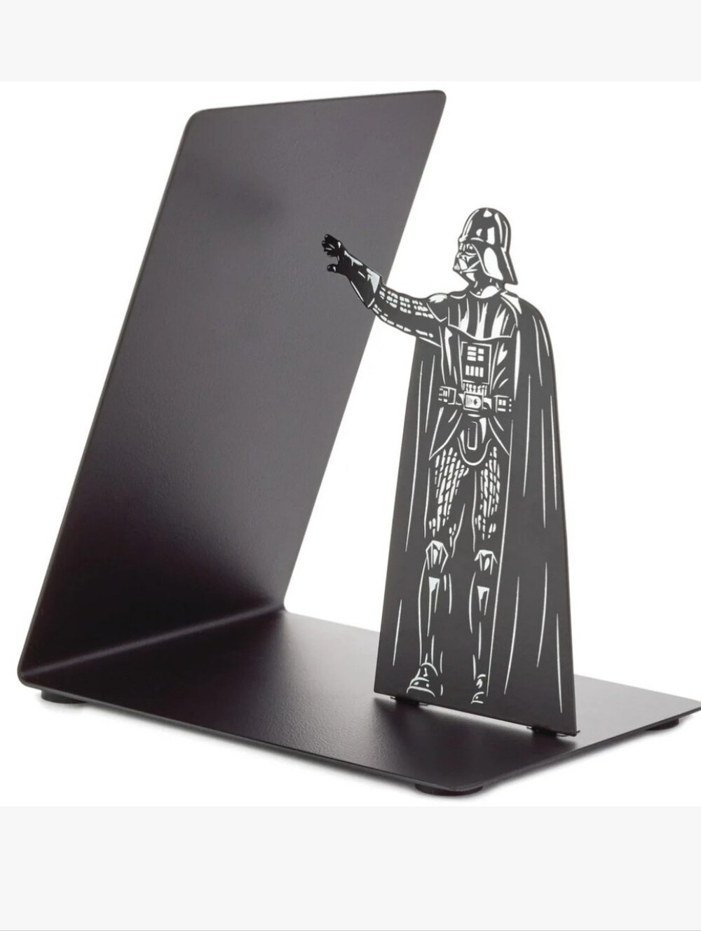 Hallmark Star Wars Black Metal Bookend with Darth Vader Silhouette New